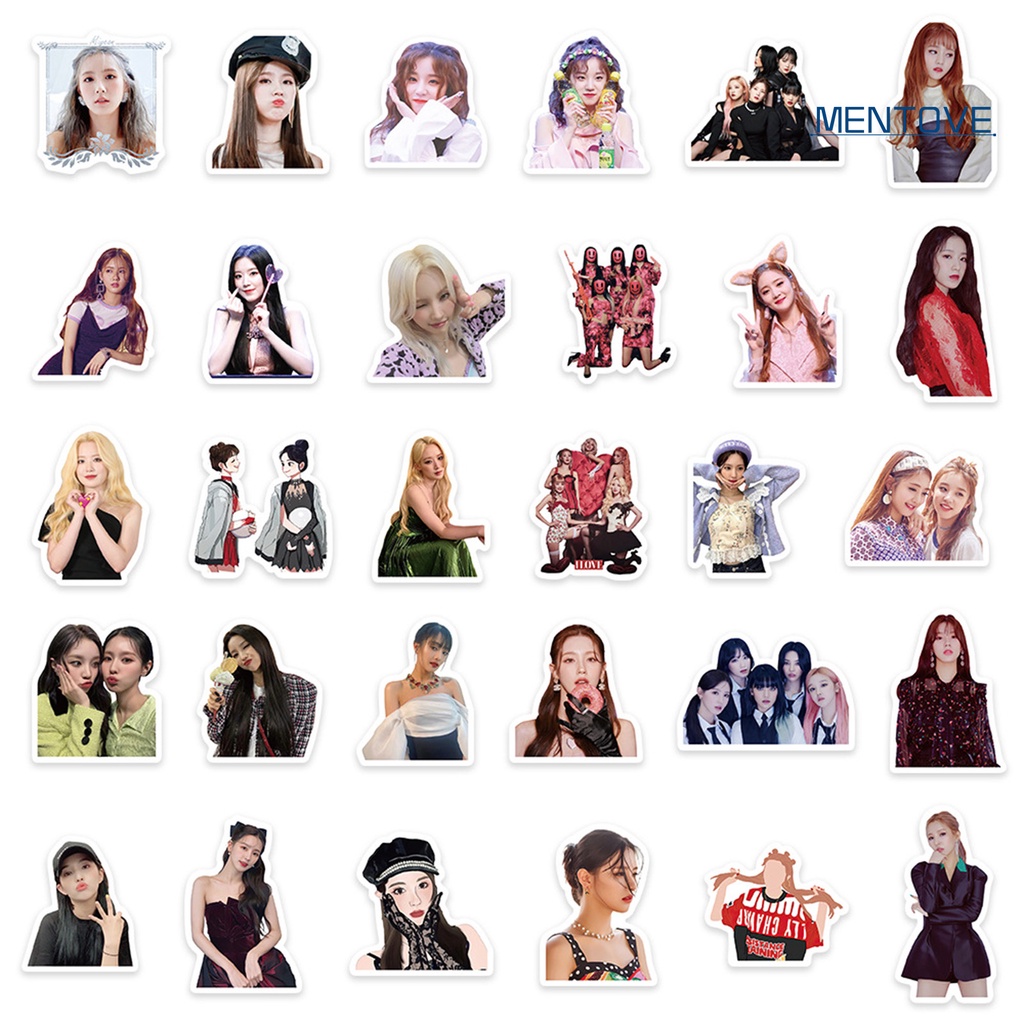 Bộ 60 Miếng Dán Tự Dính Họa Tiết Graffiti Kiểu Hàn Quốc Trang Trí Tiệc