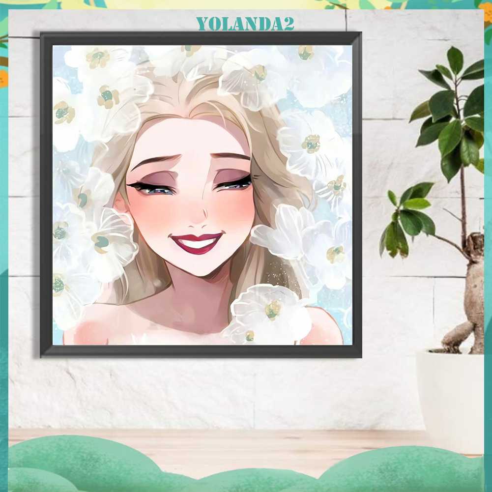 Tranh Đính Đá Kim Cương Toàn Bộ 5D DIY Hình Vẽ Công Chúa