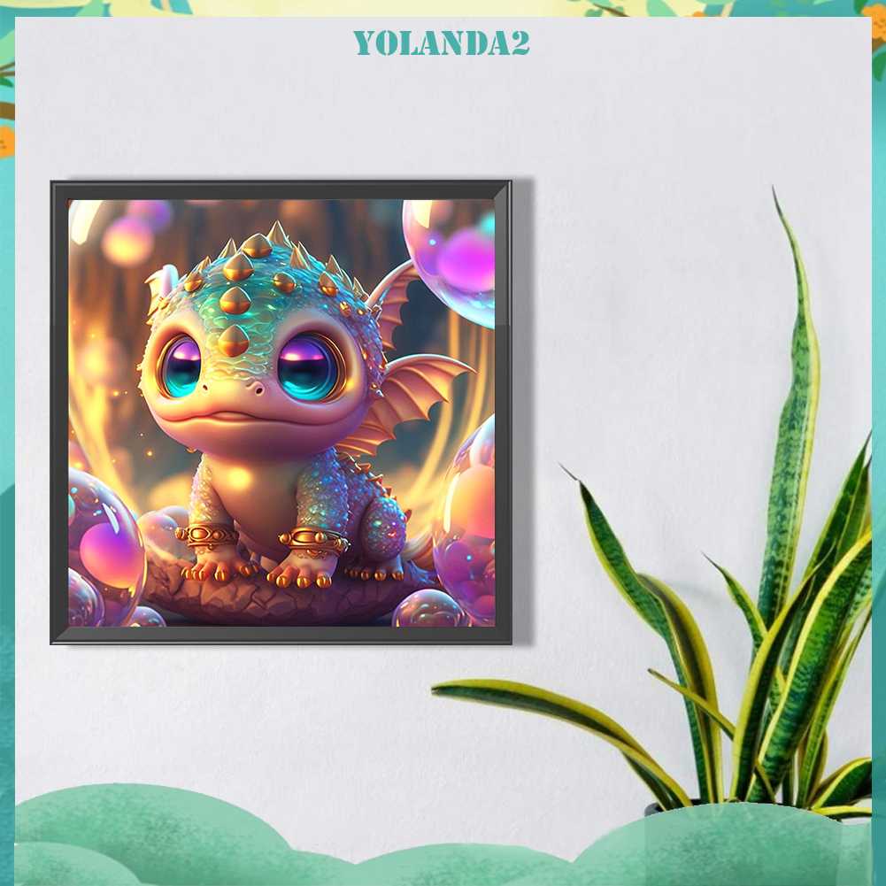 Tranh Đính Đá Kim Cương Toàn Bộ 5D DIY Hình Vẽ Khủng Long