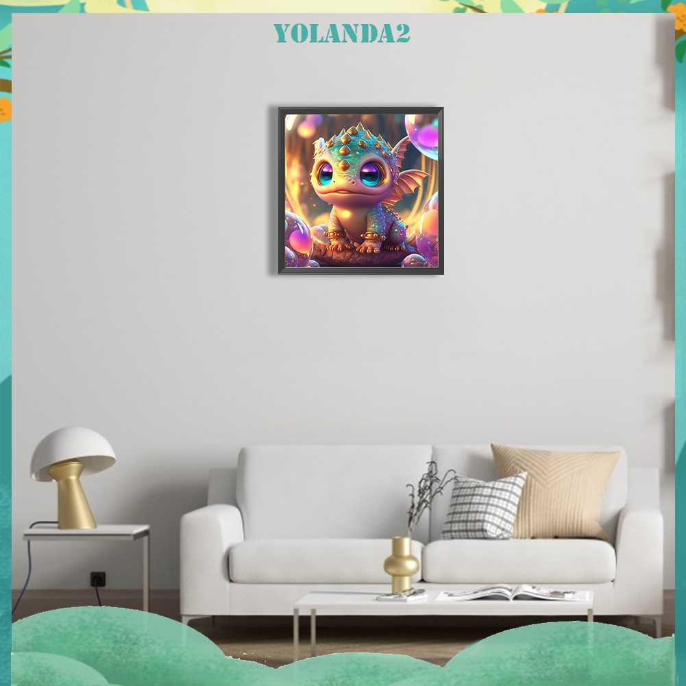 Tranh Đính Đá Kim Cương Toàn Bộ 5D DIY Hình Vẽ Khủng Long