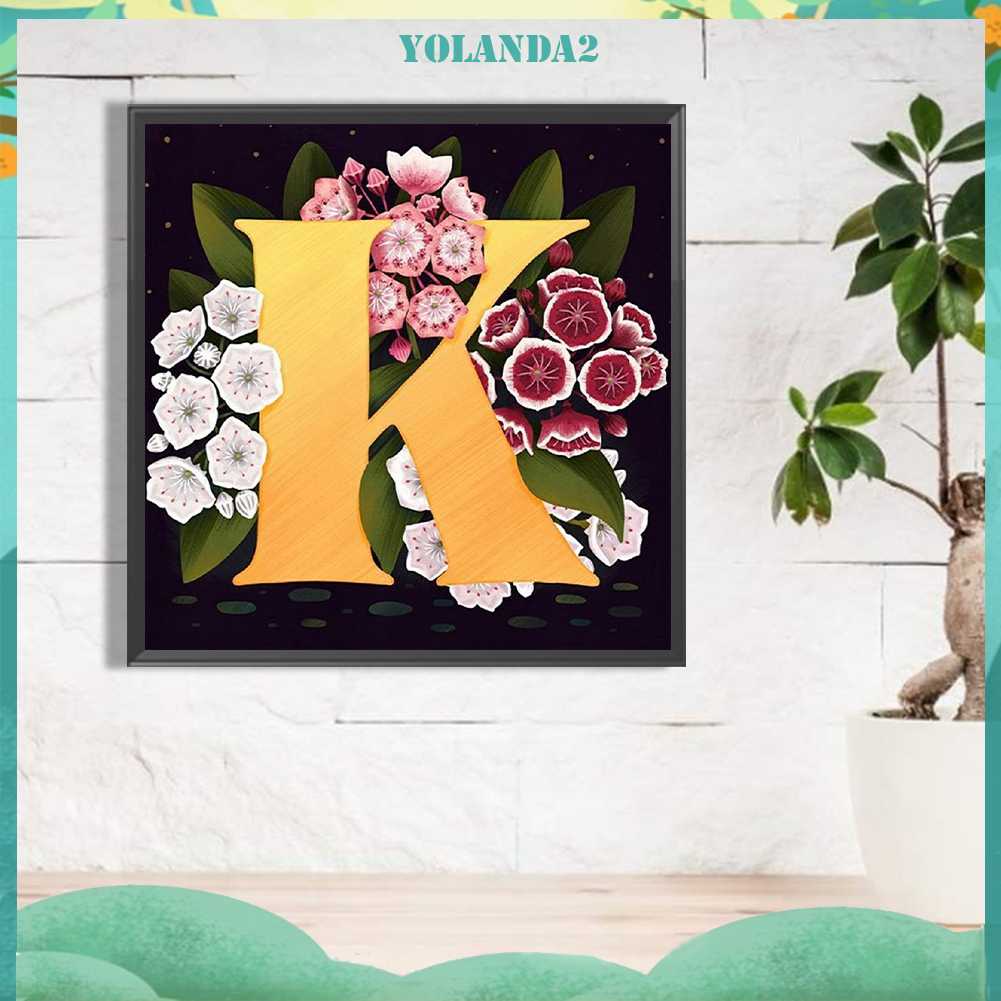 Tranh Đính Đá Kim Cương Toàn Bộ 5D DIY Hình Vẽ Hoa Và Chữ Trang Trí Nhà Cửa