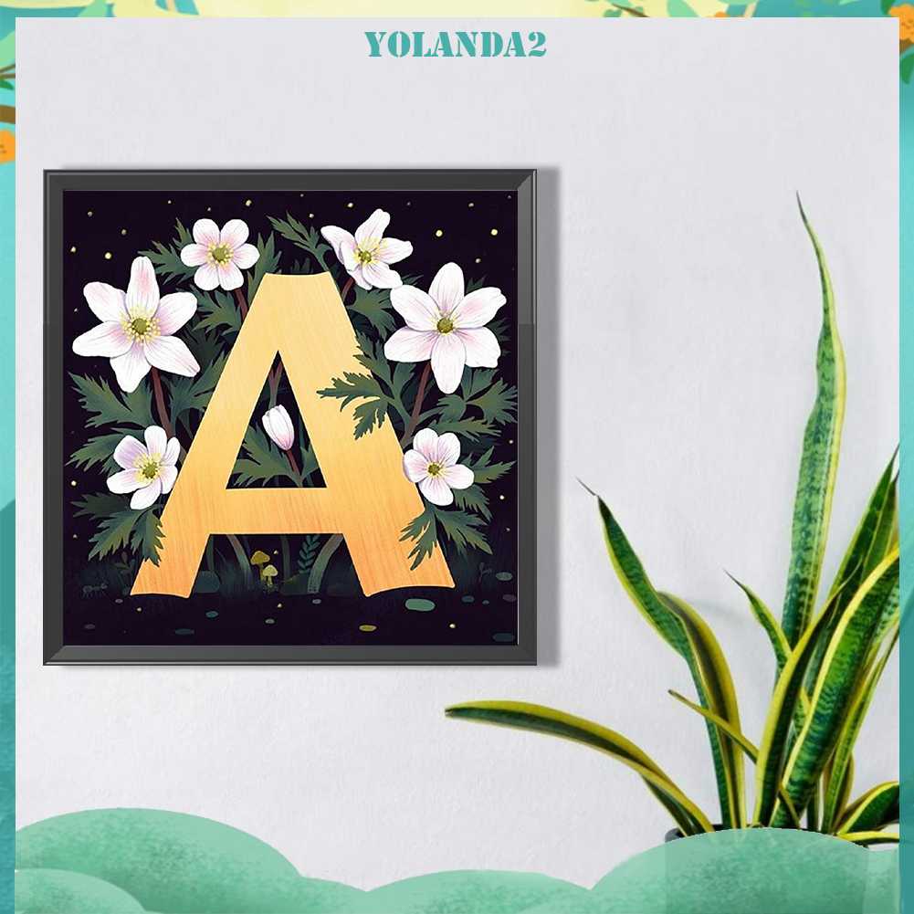 Tranh Đính Đá Kim Cương Toàn Bộ 5D DIY Hình Vẽ Hoa Và Chữ Trang Trí Nhà Cửa