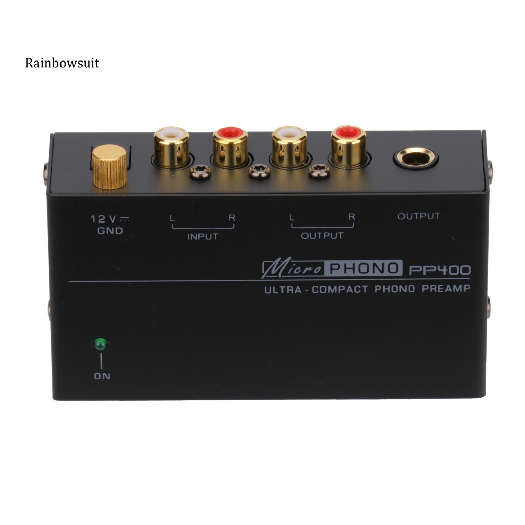 Bộ Khuếch Đại Âm Thanh PP400 Phono Preamp Mini Tiếng Ồn Thấp Đầu Vào RCA / Đầu Ra Bằng Kim Loại Cho Văn Phòng