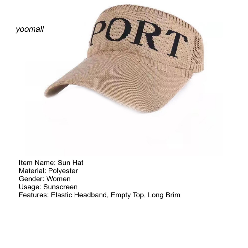 Mũ Lưỡi Trai Hở Chóp Co Giãn In Chữ YO / Long Thời Trang Cho Nữ