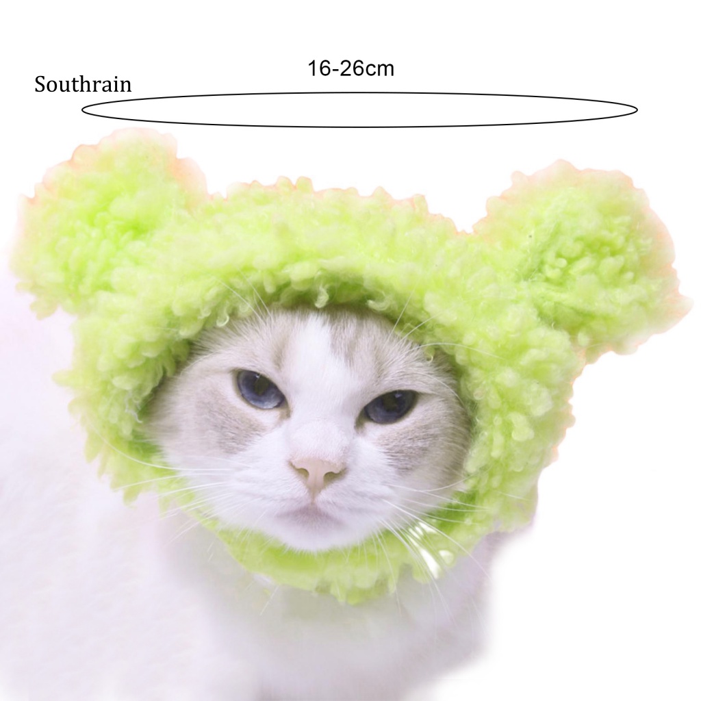 Mũ Tai Thỏ Bằng Vải Bông Mềm Mại Thoải Mái Dùng Chụp Ảnh Cho Thú Cưng