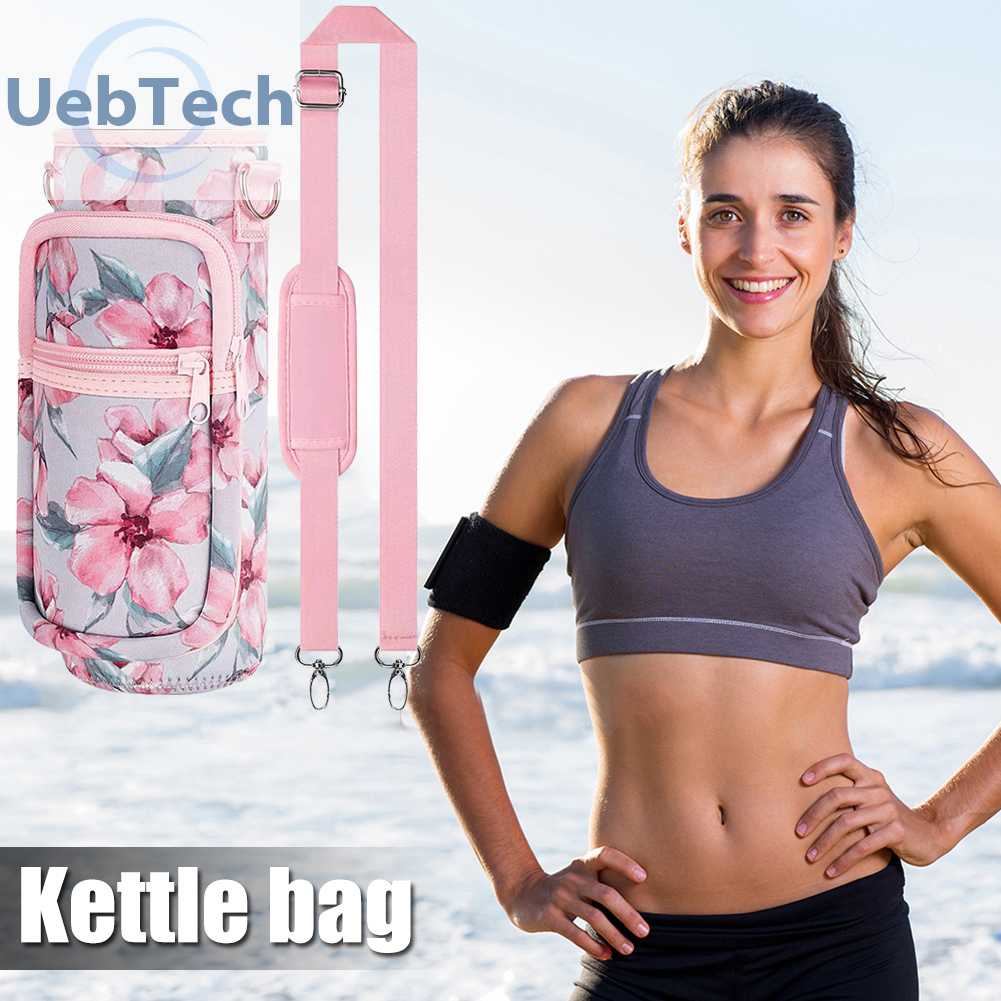 Túi Đựng Bình Nước 1000ML Bằng Cao Su Tổng Hợp Có Dây Đeo Vai Điều Chỉnh Đ