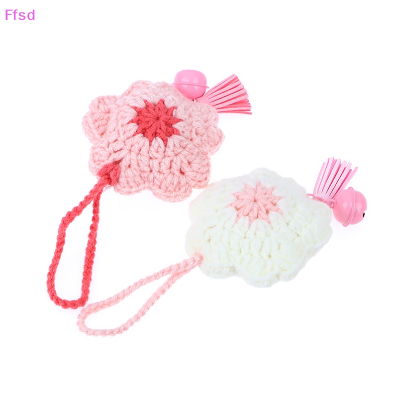 {Ffsd} Móc Khóa Túi Xách / Móc Khóa Thủ Công Hình Hoa Anh Đào Đan Tay Phối Tua Rua Bán Chạy