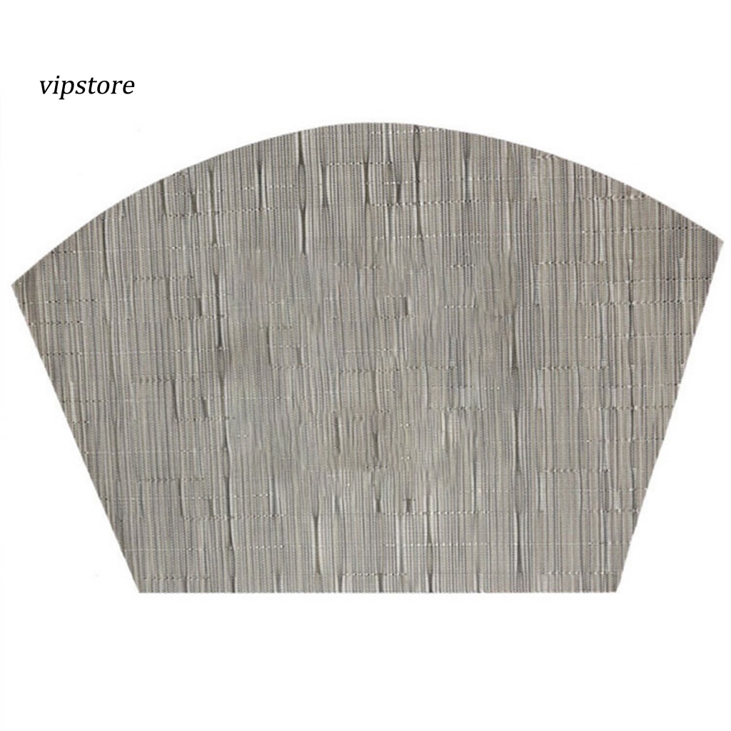 Tấm Lót Bàn Ăn Bằng Polyester Chống Dầu Hình Quạt Tiện Dụng Cho Nhà Bếp / Phòng Ăn