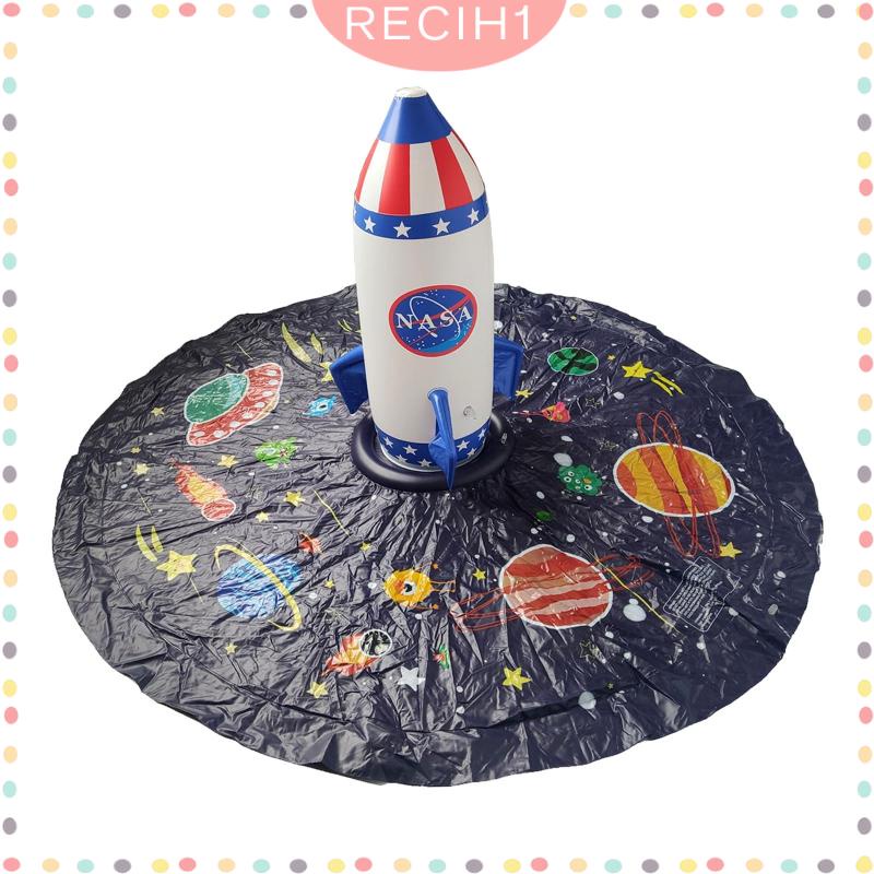 Thảm Phun Nước Bơm Hơi Hình Tròn Vui Nhộn Dành Cho Trẻ Em Chơi Ngoài Trời Vào Mùa Hè