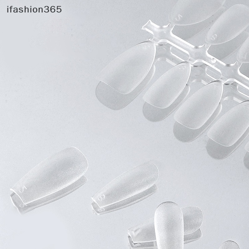 Set 100 Móng Tay Giả Dạng Nhấn / Vuông / Coffin Che Phủ Toàn Diện Thời Trang ifashion365