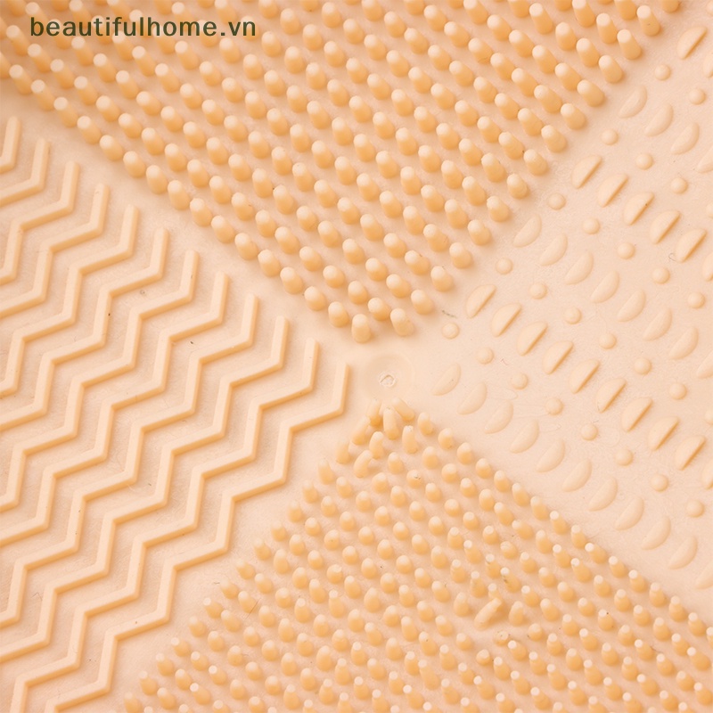 Miếng Silicone Vệ Sinh Cọ Trang Điểm Gấp Gọn Tiện Lợi