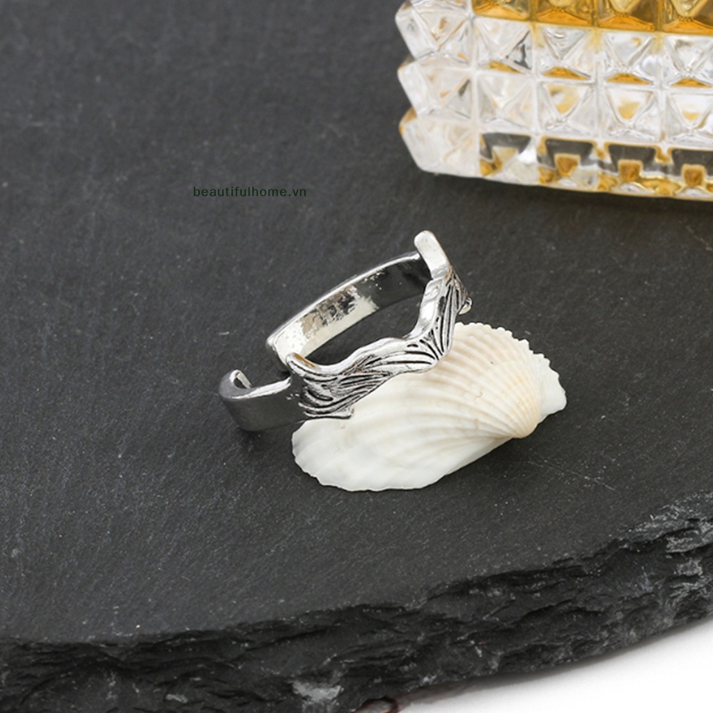 [beautifulhome] Nhẫn Hở Hình Vương Miện Có Thể Điều Chỉnh Thiết Kế Mặt Dây Chuyền Phim anime Sản Phẩm Kỳ Diệu [beauty]