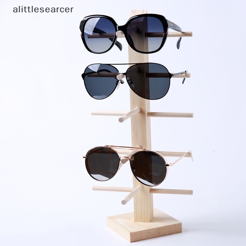 Giá Đỡ Trưng Bày Mắt Kính 5 Kích Cỡ Bằng Gỗ Tự Nhiên Sáng Tạo