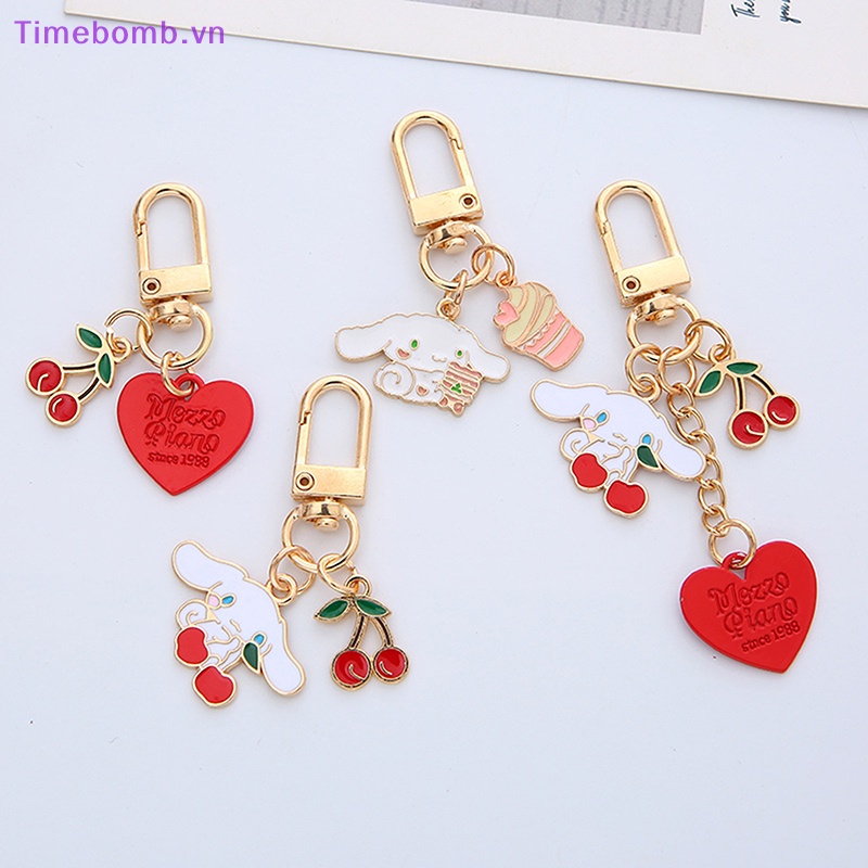 # Túi Đeo Chéo Thời Trang Hàn Cho Nữ # Móc Khóa Hình Chú Chó Cinnamon Dễ Thương