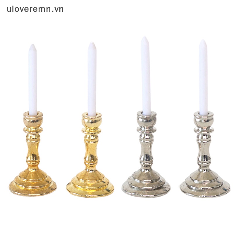1 Cặp Giá Đỡ Mô Hình Candelabra Trang Trí Nhà Búp Bê 1: 12