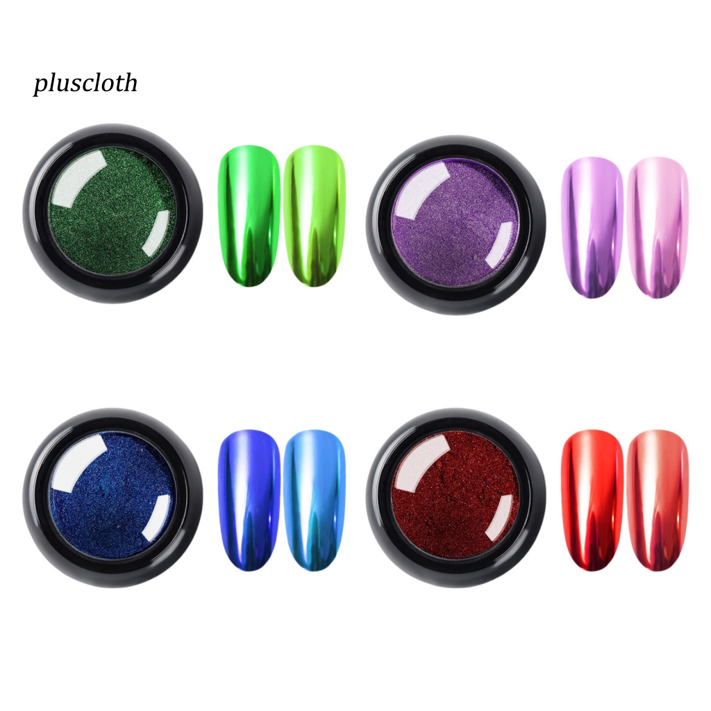 1 Bột Nhũ Kim Tuyến Trang Trí Móng Tay An Toàn Không Phai Màu Lâu Trôi 4 Phong Cách