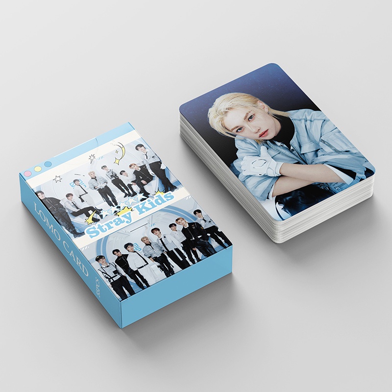 Stray Kids LOMO Card Set 55 Tấm Thẻ Ảnh Fan Meeting Hình Nhóm Nhạc KPOP