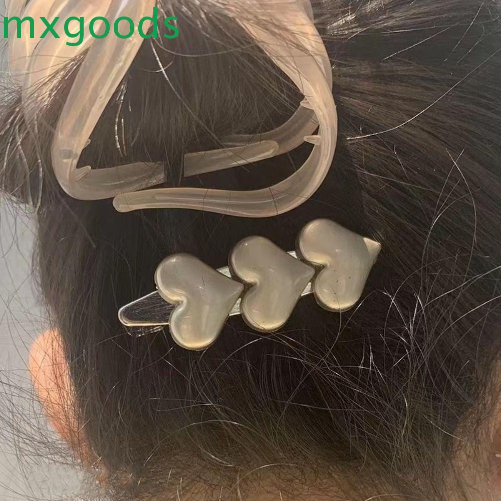 Kẹp Tóc MXGOODS Bằng Kim Loại Thiết Kế Sáng Tạo Dễ Thương|Kẹp Tóc Mỏ Vịt y2k Phong Cách Hàn Quốc