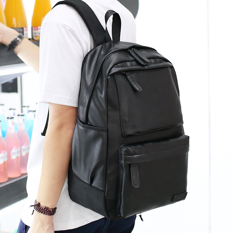 Ba Lô Du Lịch Da PU Mềm Phong Cách Preppy Hàn Quốc