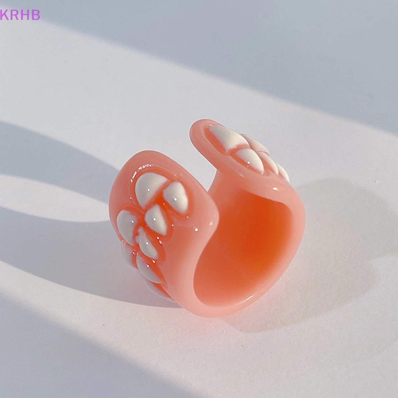 Nhẫn Nhựa Hình Chiếc Răng Phong Cách Hàn Quốc Dành Cho Nam Và Nữ Mới