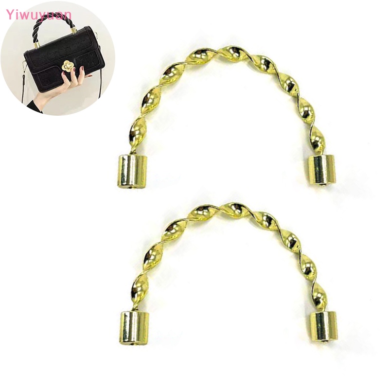 1 Tay Cầm Túi Xách Dây Bện Bằng Kim Loại DIY Mới