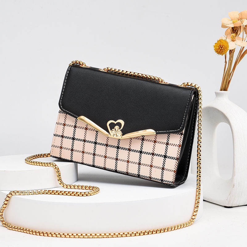 New women's bag chain satchel fashion trend one-shoulder bag small square bag simple and fresh Korean version