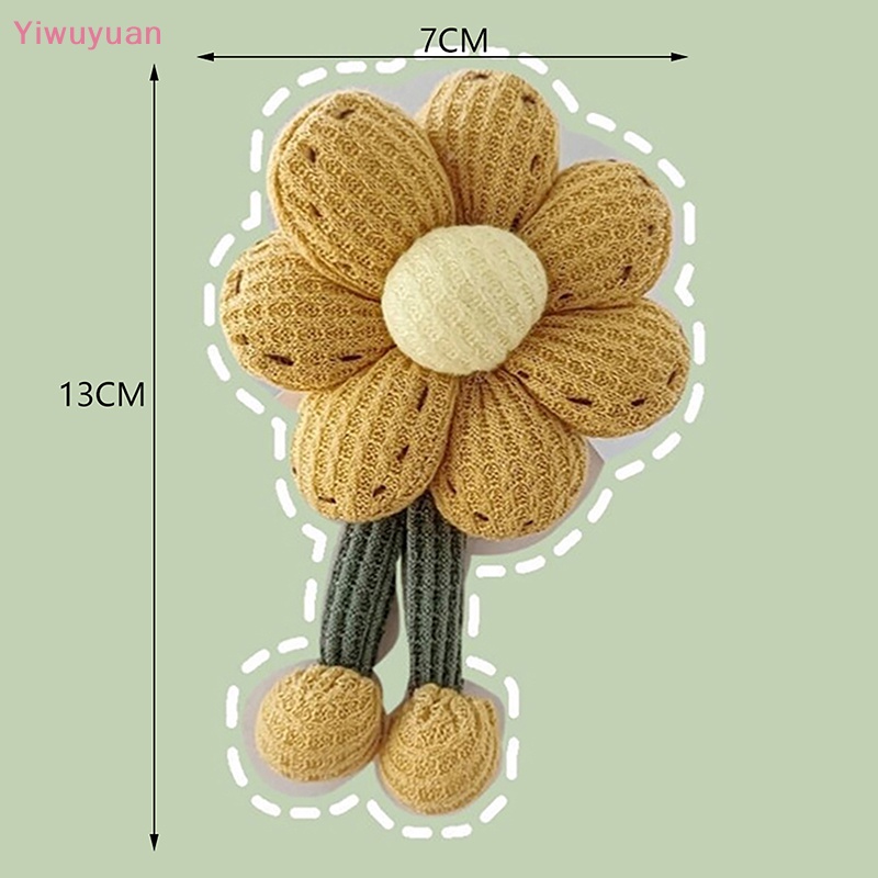 < Yiwuyuan > Trâm Cài Áo Dệt Kim Hình Hoa Hướng Dương Dễ Thương Phụ Kiện Quần Áo Túi Xách