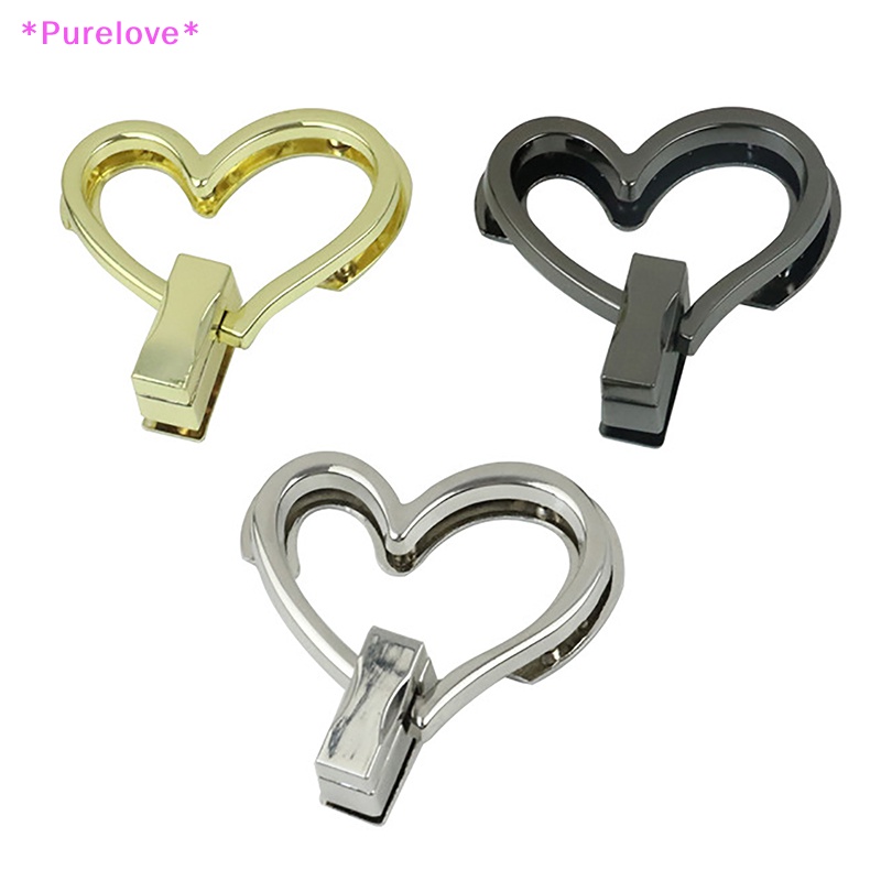 Khóa Kim Loại Hình Trái Tim Dành Cho Túi Xách Cầm Tay Thời Trang Mới