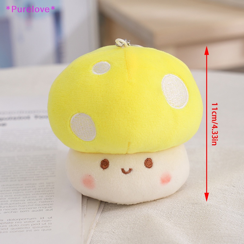 Móc Khóa Hình Cây Nấm Nhồi Bông Đáng Yêu Dành Cho Nam Và Nữ Mới