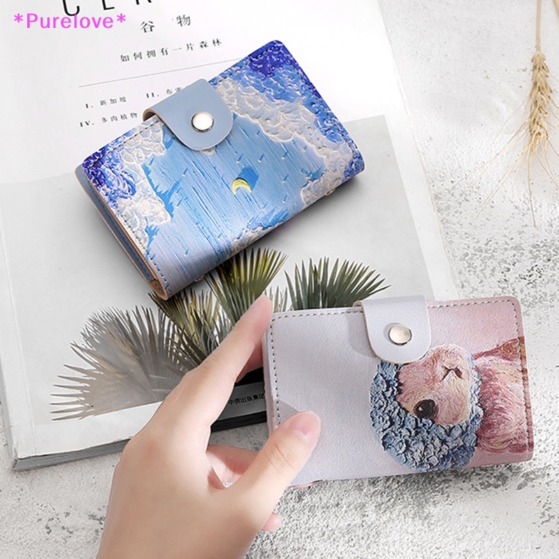 Ví Đựng Thẻ / Hộ Chiếu / Danh Thiếp Thời Trang Dành Cho Nam Và Nữ Mới