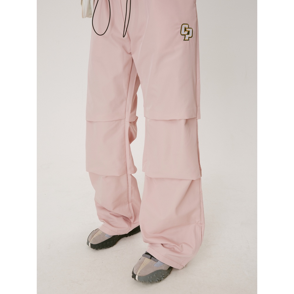 Xixi Quần Thể Thao Ống Rộng Phối Dây Rút Thời Trang Retro Mỹ Dành Cho Nữ