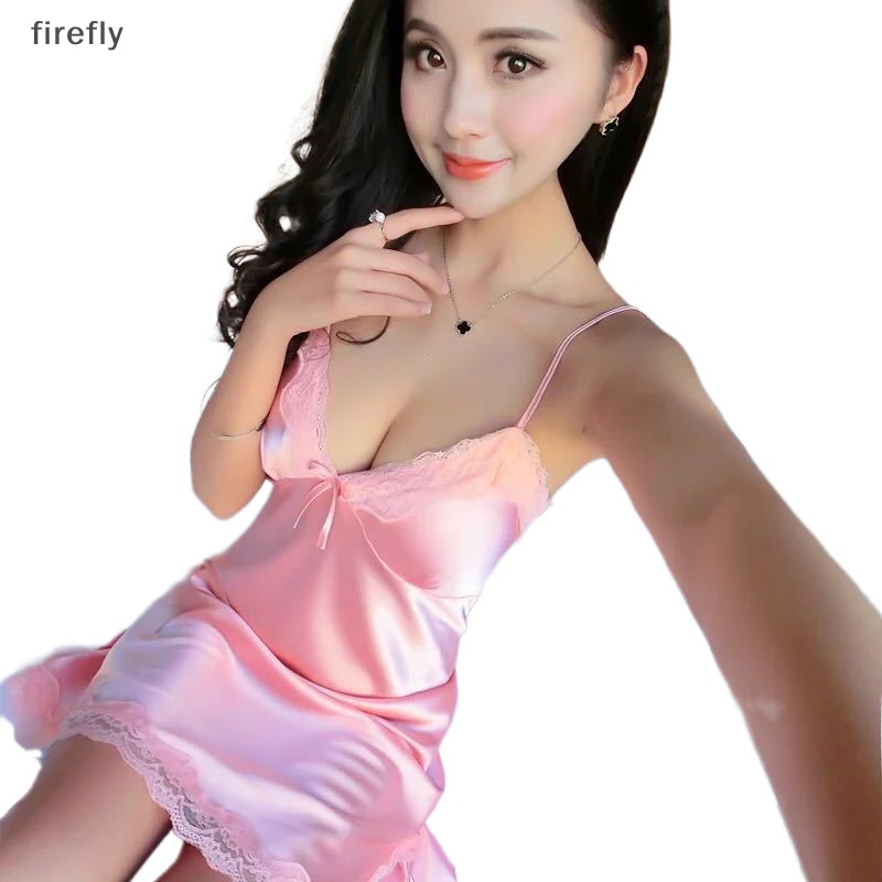 Đầm Ngủ Cổ Chữ V Phối Ren Quyến Rũ Cho Nữ