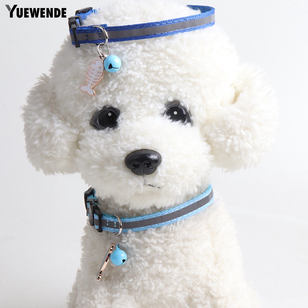 Yq.e Khăn Choàng Cổ Bằng Polyester Phản Quang Chống Cắn Tiện Dụng Cho Thú Cưng