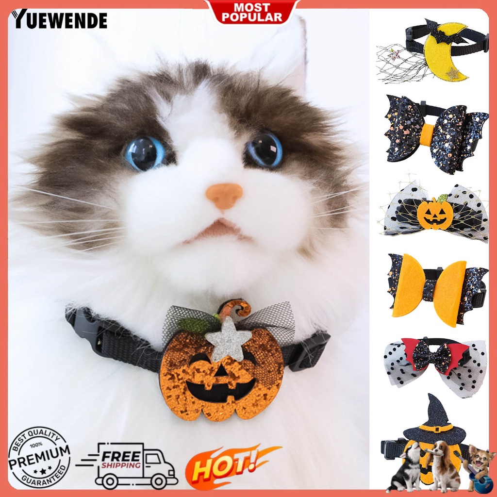 Vòng Cổ Họa Tiết Dơi Bí Ngô Cho Thú Cưng