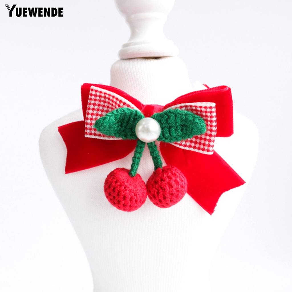 Yq.e Vòng Cổ Đan Len Thủ Công Thoáng Khí Không Biến Dạng Có Thể Điều Chỉnh Cho Thú Cưng