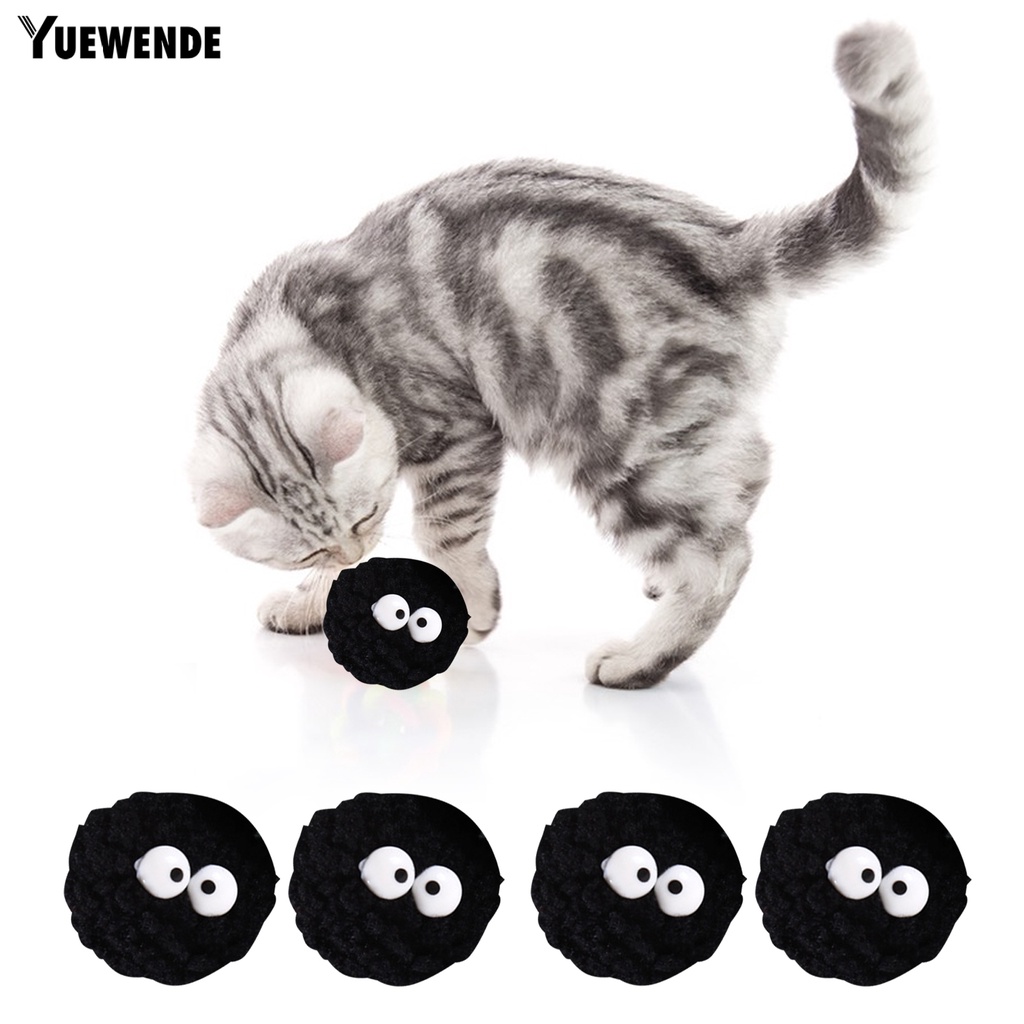 Hộp 8 Quả Bóng Lông Nhung Mềm Mại Đàn Hồi Cao Chống Cắn Tương Tác Huấn Luyện Thú Cưng