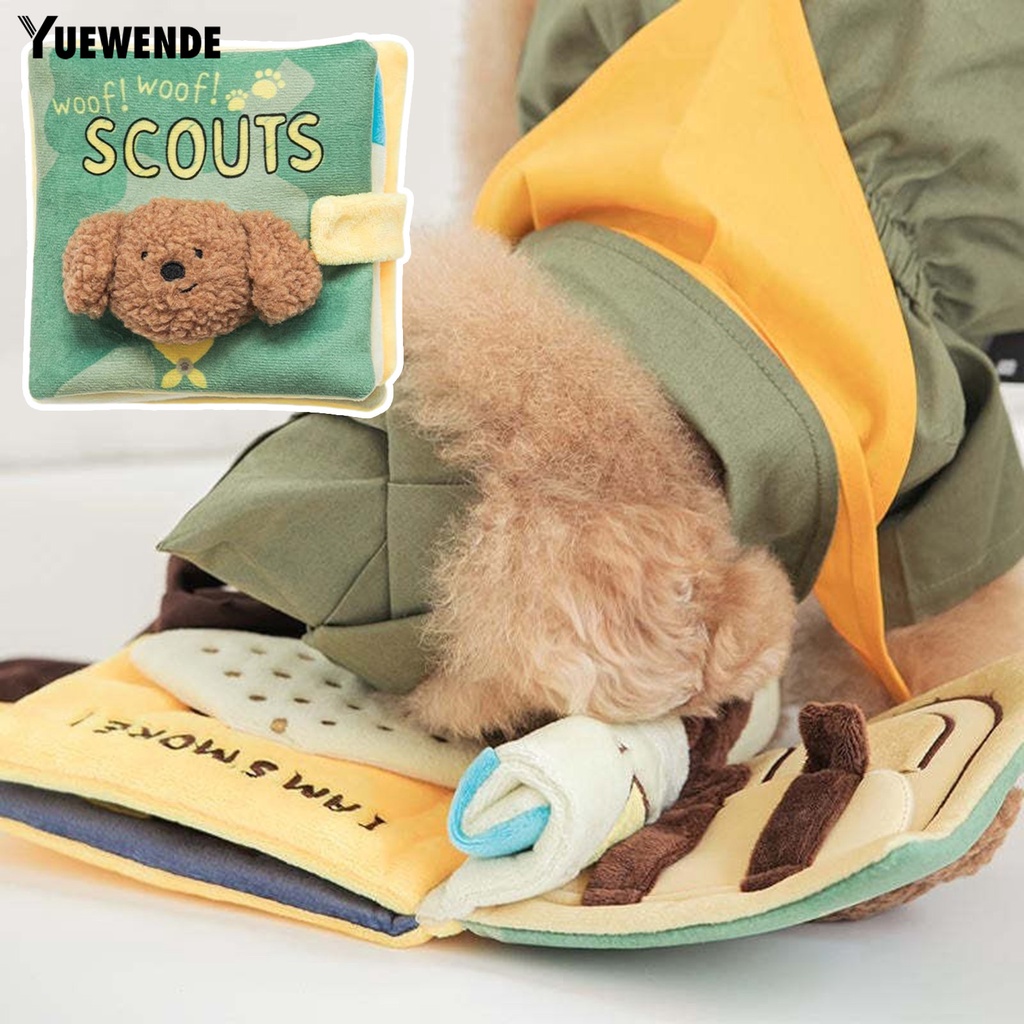 Sách Đồ Chơi YQ.E Mềm Mại Giảm Căng Thẳng Hiệu Ứng Âm Thanh Họa Tiết Hoạt Hình Dành Cho Thú Cưng