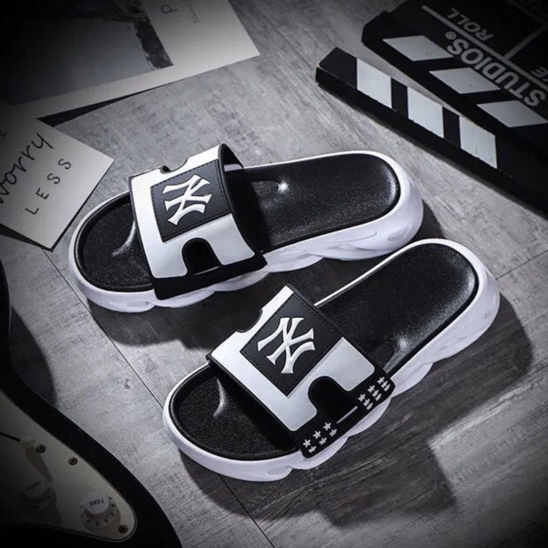 GUDETU  Giày Thể Thao Nam Thời Trang Năng Động Dép Quai Ngang In logo Thời Trang Dép Quai Ngang Đế Dày Chống Trượt Phong Cách Hàn Quốc Cho Nam