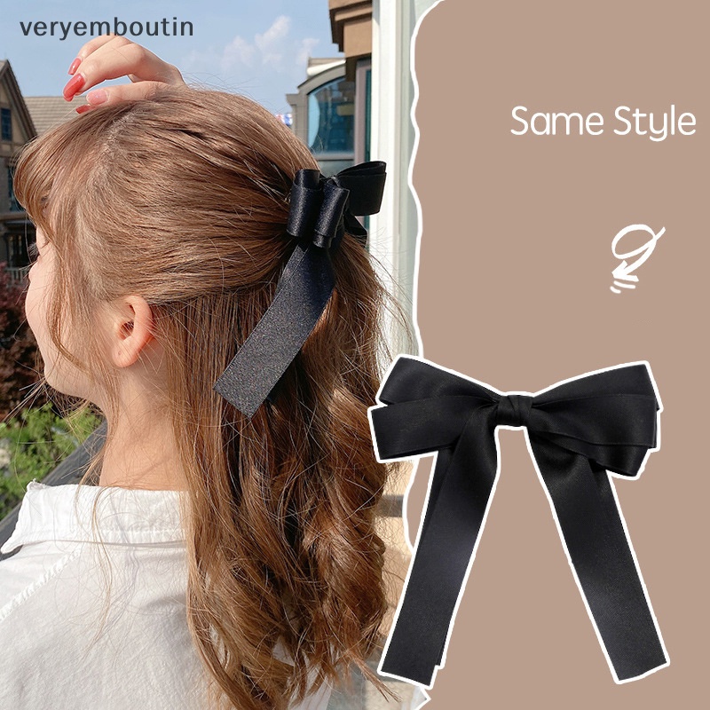 Kẹp Tóc Nơ Lớn Thời Trang Cho Nữ 1 Cái