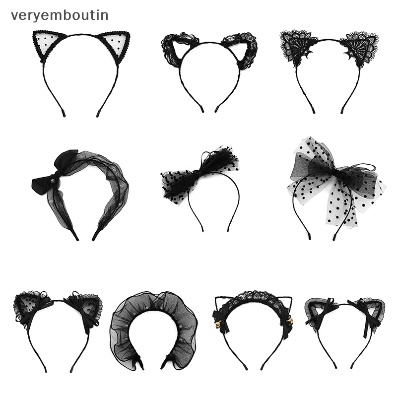 Băng Đô Tai Mèo Phối Ren Gợi Cảm Dành Cho Nữ