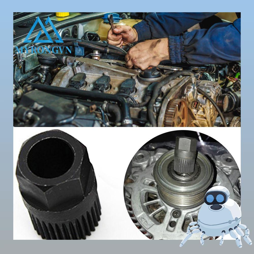 Dụng Cụ Tháo Ròng Rọc Tự Động 33 Răng Màu Đen Chuyên Dụng