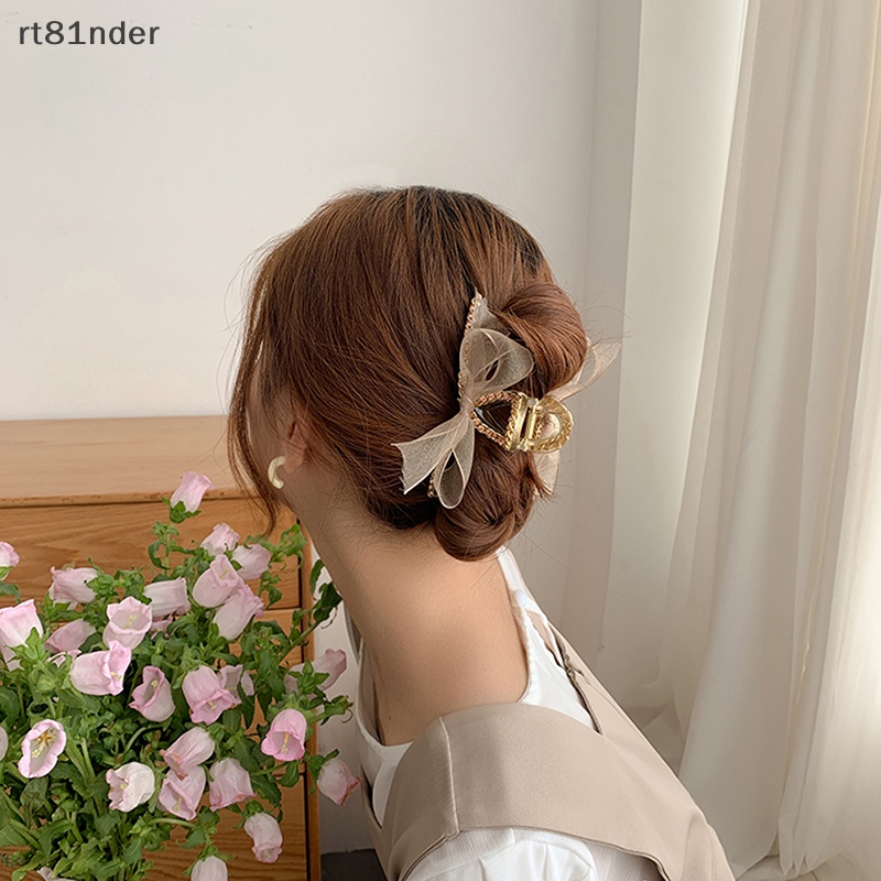 Kẹp Tóc Nơ Ruy Băng Cho Bé Gái