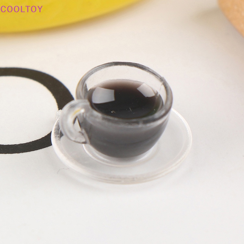 Cooltoy Set 2 Cốc Cà Phê Và Đĩa Mini Trang Trí Nhà Búp Bê