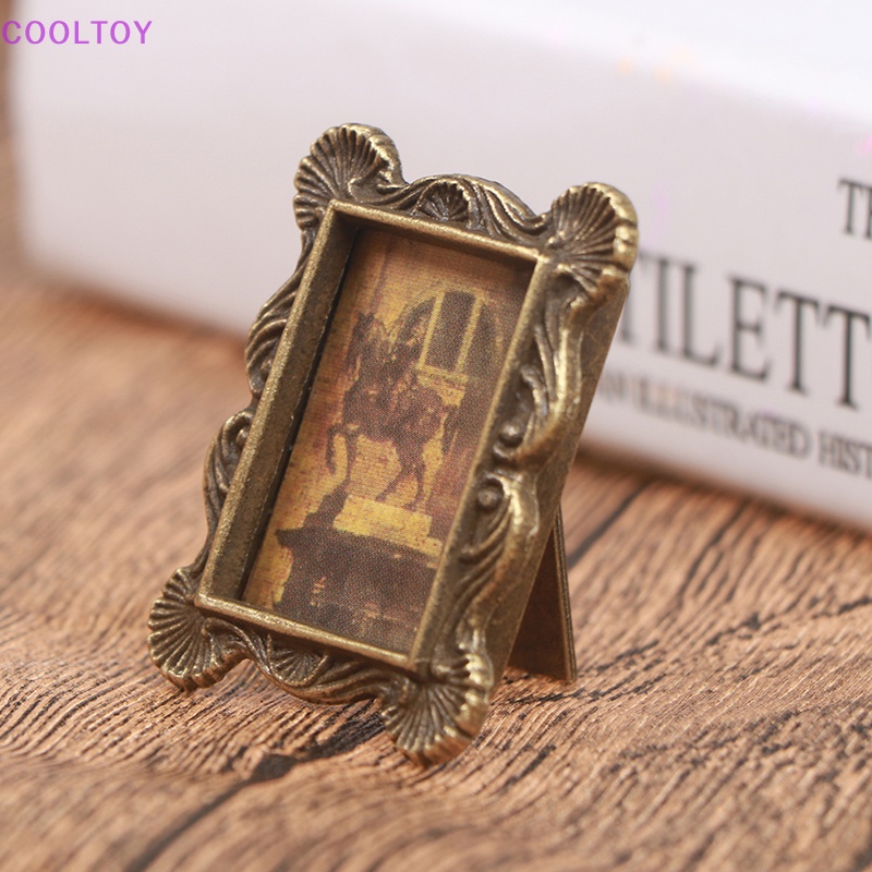 Cooltoy 1 Bộ Khung Ảnh Cổ Điển Thu Nhỏ 1: 12 Trang Trí Nhà Búp Bê