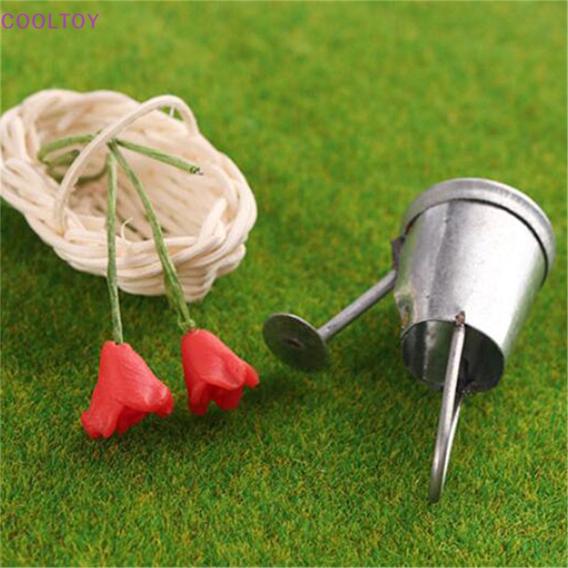 Bình Tưới Cây Mini Bằng Kim Loại Tỉ Lệ 1 / 12 Trang Trí Nhà Búp Bê