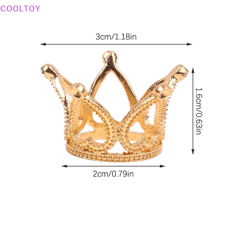 Vương Miện Kim Loại Trang Trí Tóc Cho Búp Bê 1 / 6