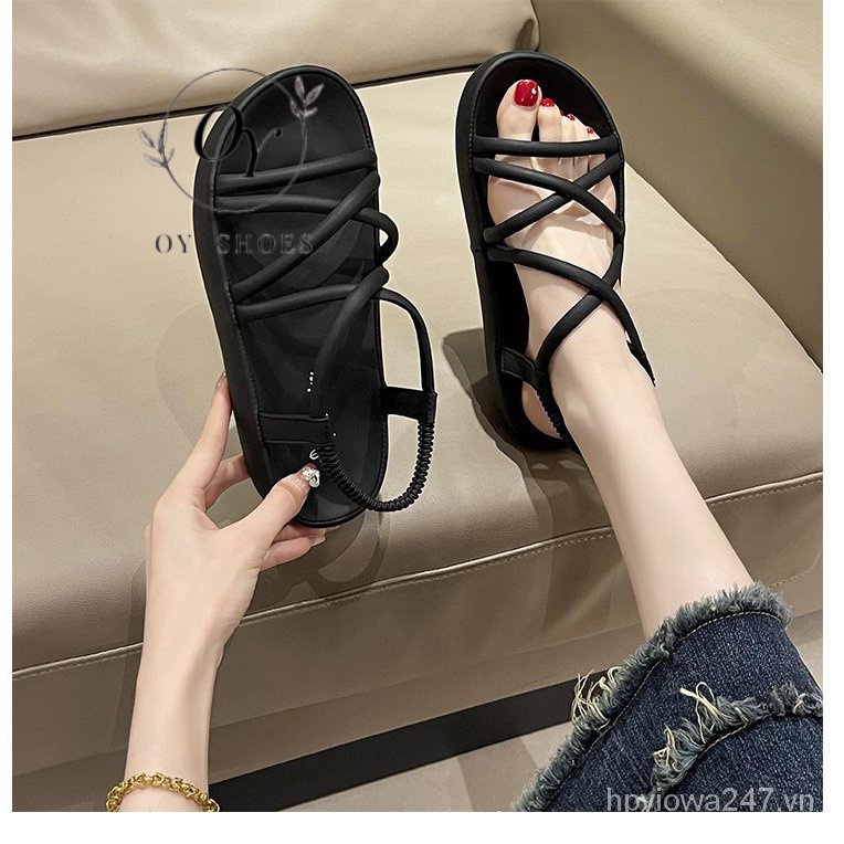 Sandal Roman Mùa Hè 2023 Phong Cách Mới Dày Dặn Dễ Phối Đồ Cho Mẹ Bầu