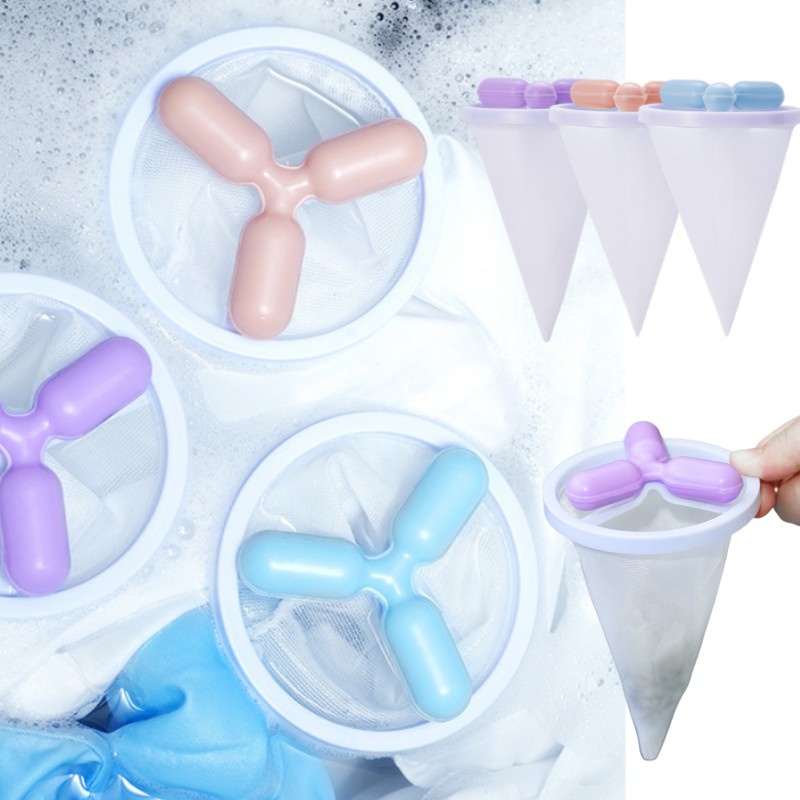Túi Lưới Lọc Loại Bỏ Lông Thú Cưng Trên Máy Giặt Có Thể Tái Sử Dụng