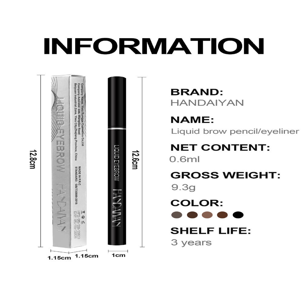 Bút Kẻ Mắt Nước Siêu Mịn Lâu Trôi Chống Thấm Nước Và Mồ Hôi