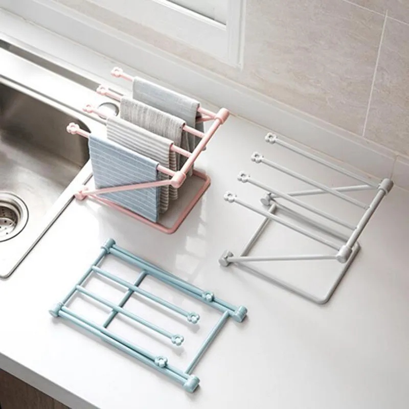 Giá Đỡ Khăn Tắm / Cốc Đa Năng Bằng PP Gấp Gọn Tiết Kiệm Không Gian